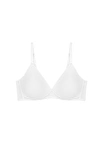 Triumph, Damen, B&uuml;gelloser BH &raquo;Soft Sensation P X&laquo; leicht und atmungsaktiv, WHITE, Cup A, 85 - Cup A, WHITE, BH mit leichter Polsterung ohne B&uuml;gel