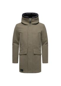 Stone Harbour, Herren, Kurzmantel &raquo;Kurzmantel Fenroos XX&laquo;, Stone Brown, 3XL, Stone Brown, Herren Wintermantel mit gef&uuml;tterter Kapuze