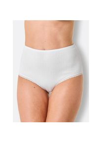 w&auml;schepur w&auml;schepur, Damen, Taillenslip 5 Stk., wei&szlig;, 5 Stk., 38 - 5 Stk., wei&szlig;, Single-Jersey