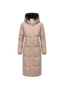 Navahoo, Damen, Steppmantel &raquo;Steppmantel Taubl&uuml;te XIV&laquo;, Taupe Grey, L, Taupe Grey, Warmer Damen Steppmantel mit Kapuze