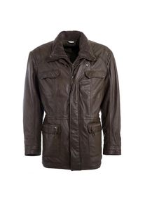 JCC, Herren, Kurzmantel &raquo;Ledermantel 41607&laquo;, brown, 60, brown, Weiches Lammleder