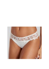 Lascana, Damen, Tanga mit feiner Zierschleife und h&uuml;bschem Glitzeraccessoire, champagne, 40/42, Femininer Tanga mit feiner Zierschleife und h&uuml;bschem 