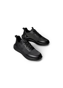 Calvin Klein Jeans, Herren, Sneaker &raquo;EVA RUNNER LACE UP MAT MIX&laquo; Freizeitschuh, Schn&uuml;rschuh, Halbschuh mit Anziehlasche, schwarz, 42, schwarz, 