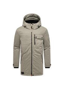 Stone Harbour, Herren, Wintermantel &raquo;Wintermantel Fintaan XX&laquo;, Silver Grey, XXL, Silver Grey, Herren Wintermantel mit fleecegef&uuml;tterter Kapuze