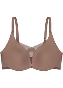 Triumph, Damen, B&uuml;gelloser BH &raquo;Shape Smart P&laquo; gl&auml;ttend, wattiert, tiefer V-Ausschnitt, formend, TOASTED ALMOND, N-Gr, 3 - N-Gr, TOASTED ALMOND, Damen-