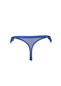 After Eden, Damen, String &raquo;Milou&laquo; Mit Spitze, feminin, bequem, weich, elastisch, leicht transparent, Dazzling blue, L, Dazzling blue, Lace detail