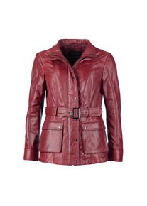 JCC, Damen, Bikerjacke &raquo;Lederjacke R6382&laquo;, red, 36, red, 100% weiches Lammleder, Trachtenmode
