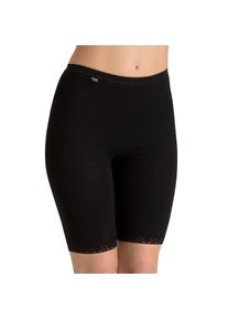 Sloggi, Damen, Lange Unterhose &raquo;Basic+&laquo; perfekter Sitz, weiche N&auml;hte, Baumwollmix, feminin, elastisch, BLACK, 54, Long Slip in femininer Optik von 