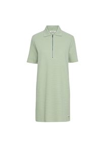 oxmo, Damen, Strickkleid &raquo;Strickkleid OXJonna&laquo;, Frosty Green, N-Gr, XL -N-Gr, Frosty Green, Polokleid mit Rei&szlig;verschluss