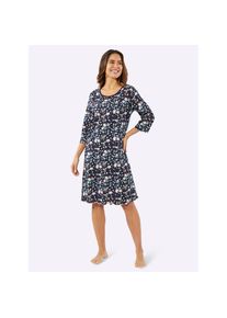 Universal Damen, Nachthemd &raquo;Nachthemd&laquo;, marine-bedruckt, Normalgr&ouml;&szlig;en, 56/58 -Normalgr&ouml;&szlig;en, marine-bedruckt, Single-Jersey