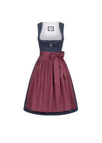 N&uuml;bler N&uuml;bler, Damen, Dirndl &raquo;Dirndl midi Gesr&laquo;, Blau, EURO, 44 -EURO, Blau, FESTLICHES DAMEN DIRNDL - Hochwertige Frauen Trachten Bekleidung mit eckigen 