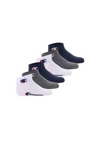 Champion, Unisex, Sneakersocken &raquo;Socken 6er Pack&laquo;, Blau/Wei&szlig;/Grau, 31-34, Blau/Wei&szlig;/Grau, Champion Kinder Quarter Socken