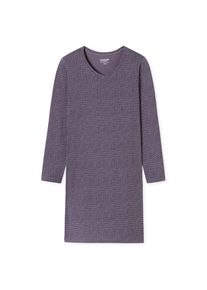 uncover by Schiesser, Damen, Nachthemd &raquo;Uncover Nightwear&laquo; 0, Baumwolle, Single Jersey-Qulit&auml;t, V-Neck, weich, atmungsaktiv, 823-Blau, N-Gr, 44 -N-Gr,