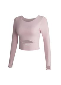 YEAZ, Unisex, Sporttop &raquo;Top REVELATION&laquo;, pink, M, pink, Top mit langen &Auml;rmeln & coolem Cut-out Detail vorne