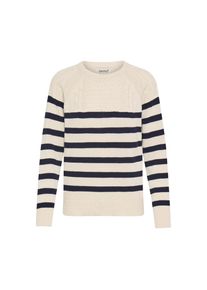 oxmo, Damen, Strickfleece-Pullover &raquo;Strickpullover OXFSANVA&laquo;, Night Sky Mix, M, Night Sky Mix, Modischer Rundhalspullover