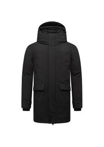 Stone Harbour, Damen, Wintermantel &raquo;Wintermantel Emriis XX&laquo;, Black, XL, Black, Langer Herren Wintermantel mit hohem Stehkragen