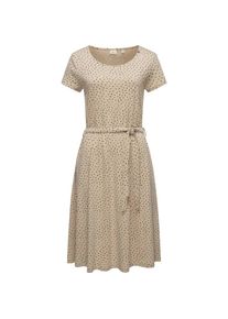 Ragwear, Damen, Shirtkleid &raquo;Sommerkleid Olina Dress Organic&laquo;, Sand, N-Gr, M -N-Gr, Sand, Bequemes Kurzarmkleid mit verspieltem Print