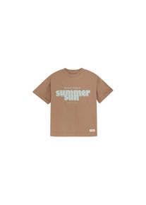 EN FANT, Herren, Rundhalsshirt &raquo;Rundhalsshirt ENT-shirt SS&laquo;, Mocha Mousse, 128, Mocha Mousse, Modernes T-Shirt mit Aufdruck
