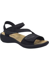 Josef Seibel, Damen, Sandale &raquo;Ibiza 08, schwarz&laquo;, schwarz, 37, schwarz, Damen-Sandale aus Leder