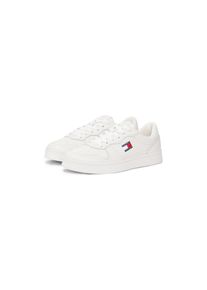 Tommy Jeans, Damen, Plateausneaker &raquo;THE GREENWICH&laquo; , Schn&uuml;rschuh, Halbschuh, Freizeitschuh mit Ziern&auml;hten, wei&szlig;, 38, wei&szlig;, Schn&uuml;rer mit weicher 