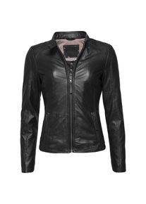 Mustang, Damen, Lederjacke &raquo;Lederjacke Jeannette&laquo;, black, XXL, black, Kurzer Stehkragen, Trachtenmode