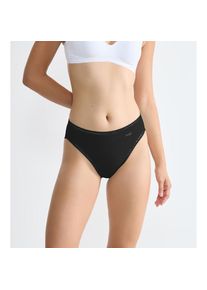 Sloggi, Damen, Tai-Slip &raquo;GO Crush&laquo; 3er Pack, hoher Beinausschnitt, Spitze, feminin, weich, elastisch, Baumwollmix, black, S, black, mit Spitzendetails