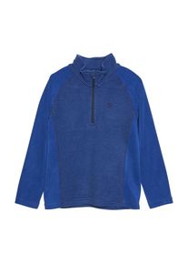 Color Kids, Damen, Strickfleece-Pullover &raquo;Strickfleece-Pullover COFleece&laquo;, Limoges, 116, Limoges, Gestreifter Fleecetroyer mit Rei&szlig;verschluss