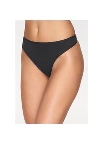 Petite Fleur, Damen, String 10er-Pack, aus elastischer Baumwolle, schwarz, 32/34, schwarz, Strings im praktischen 10er Pack