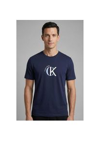Calvin Klein Jeans, Herren, T-Shirt Regular fit mit Rundhalsausschnitt, Maritime Blue, XXL, Klassisches T-Shirt von Calvin Klein Jeans Menswear