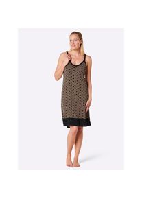 w&auml;schepur w&auml;schepur, Damen, Nachthemd &raquo;Nachthemden&laquo;, schwarz + schwarz-bedruckt, Normalgr&ouml;&szlig;en, 44/46 -Normalgr&ouml;&szlig;en, schwarz + schwarz-bedruckt, Single-Jersey