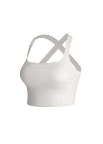 YEAZ, Unisex, Sporttop &raquo;Top SHOW&laquo;, wei&szlig;, S, wei&szlig;, Top mit stilvoll gekreuzten B&auml;ndern am R&uuml;cken