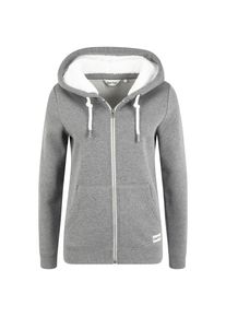 oxmo, Damen, Sweatjacke &raquo;Sweatjacke OXBinji&laquo;, Gray Melange, XS, Gray Melange, Modischer Teddy-Pullover der d&auml;nischen Top-Marke