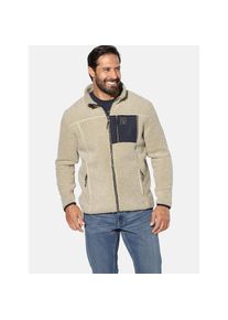 Jan Vanderstorm, Herren, Sweatjacke &raquo;Sweatjacke HELSKOG&laquo;, beige, XL, beige, Sweatjacke HELSKOG in Lammfelloptik