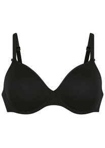 Rosa Faia, Damen, B&uuml;gel-BH &raquo;Selma Pure&laquo; Spacer Schale, mit B&uuml;gel, schlicht, weich, verstellbare Tr&auml;ger, schwarz, Cup C, 85 -Cup C, schwarz, B&uuml;gel-BH 