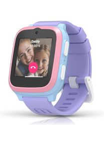 myFirst Smart Watch Fone S3 Blau/Rosa/Violett (48 mm, 4G), Smartwatch