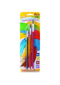 Gimboo, Pinsel, Pinsel, nr. 4-6-10, 3 st&uuml;ck, blister, verschiedene farben (8 mm)