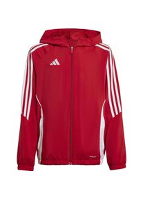 Adidas, Jungen, Laufjacke, TIRO24 WB Y (164), Rot, Weiss, 164