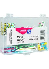 Office Products, B&uuml;roklammer, B&uuml;roset (reisszwecken, b&uuml;roklammern) 135-tlg. Mix (135 x)
