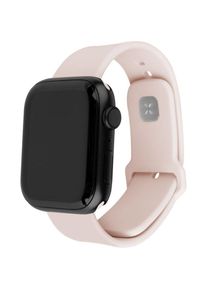 Fixed Silikonarmband f&uuml;r Apple Watch 42 / 44 / 45 mm, rosa (Silikon), Uhrenarmband, Rosa