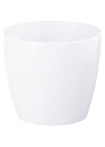Lamela, Blumentopf, Flowerpot Magnolia 753-05, plastic, &Oslash; 19 cm, white
