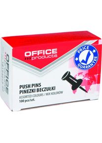 Office Products, B&uuml;roklammer, Pins, 100 stk. In papierbox (100 x)