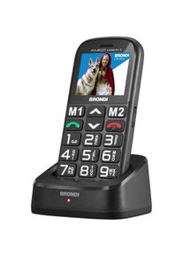 Brondi Telefono Amico Unico Piu Black, Telefon, Schwarz