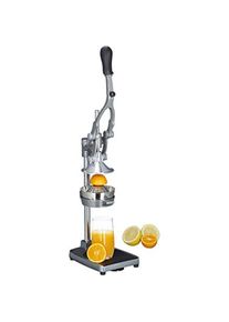 Relaxdays Saftpresse, Entsafter, Silber