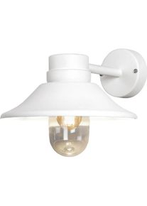 Konstsmide, Gartenbeleuchtung, Wandleuchte Vega weiss Outdoor 428-250 (E27, IP54)