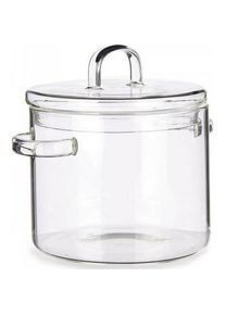 Vivalto Borosilikatglas-Topf 1800ml, Pfanne + Kochtopf, Mehrfarbig