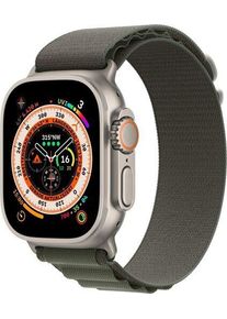 Apple Watch Ultra 2 (2023) | GPS + Cellular | argento | Alpine Loop verde Large