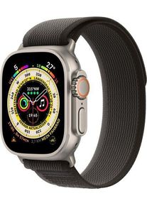 Apple Watch Ultra 2 (2023) | GPS + Cellular | argento | Trail Loop nero/grigio M/L