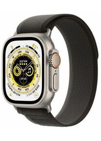 Apple Watch Ultra (2022) | 49 mm | GPS + Cellular | argent | Boucle Trail M/L noir/gris