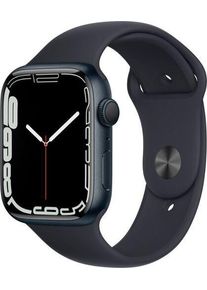 Apple Watch Series 7 Alluminio 45 mm (2021) | GPS | Mezzanotte | Cinturino Sport Mezzanotte