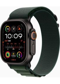Apple Watch Ultra 2 (2024) | GPS + Cellular | svart | Alpine Loop m&ouml;rkgr&ouml;n Medium